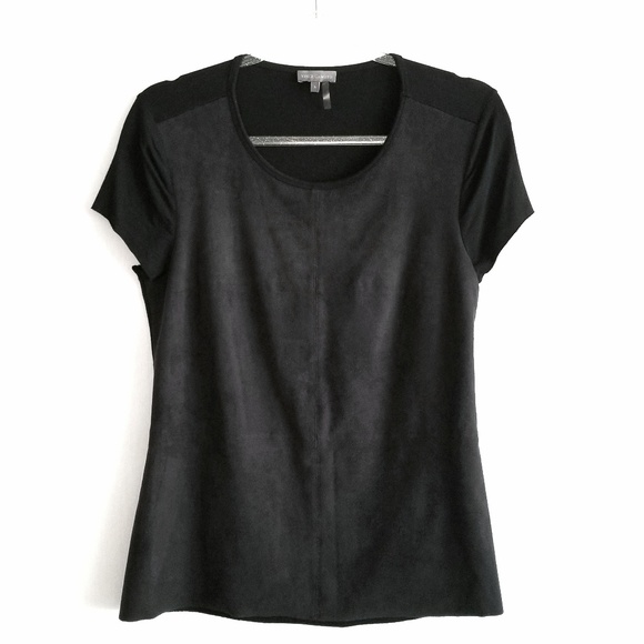 🔥Vince Camuto Faux Suede Front Top - Picture 2 of 5